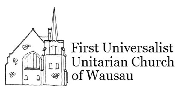 Outline drawing of the First UU of Wausau Church building.