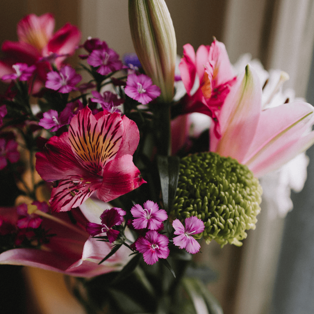 Spring flower bouquet for the annual flower communion service.
